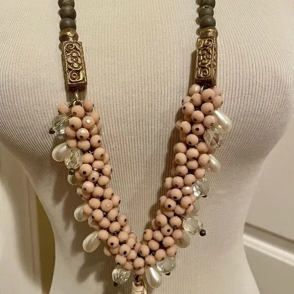 Boho Tassel Necklace Beaded Statement‎